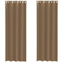 Voir la diapositive 2 : VIDAXL Rideaux en voile avec œillets 2 pcs marron clair
