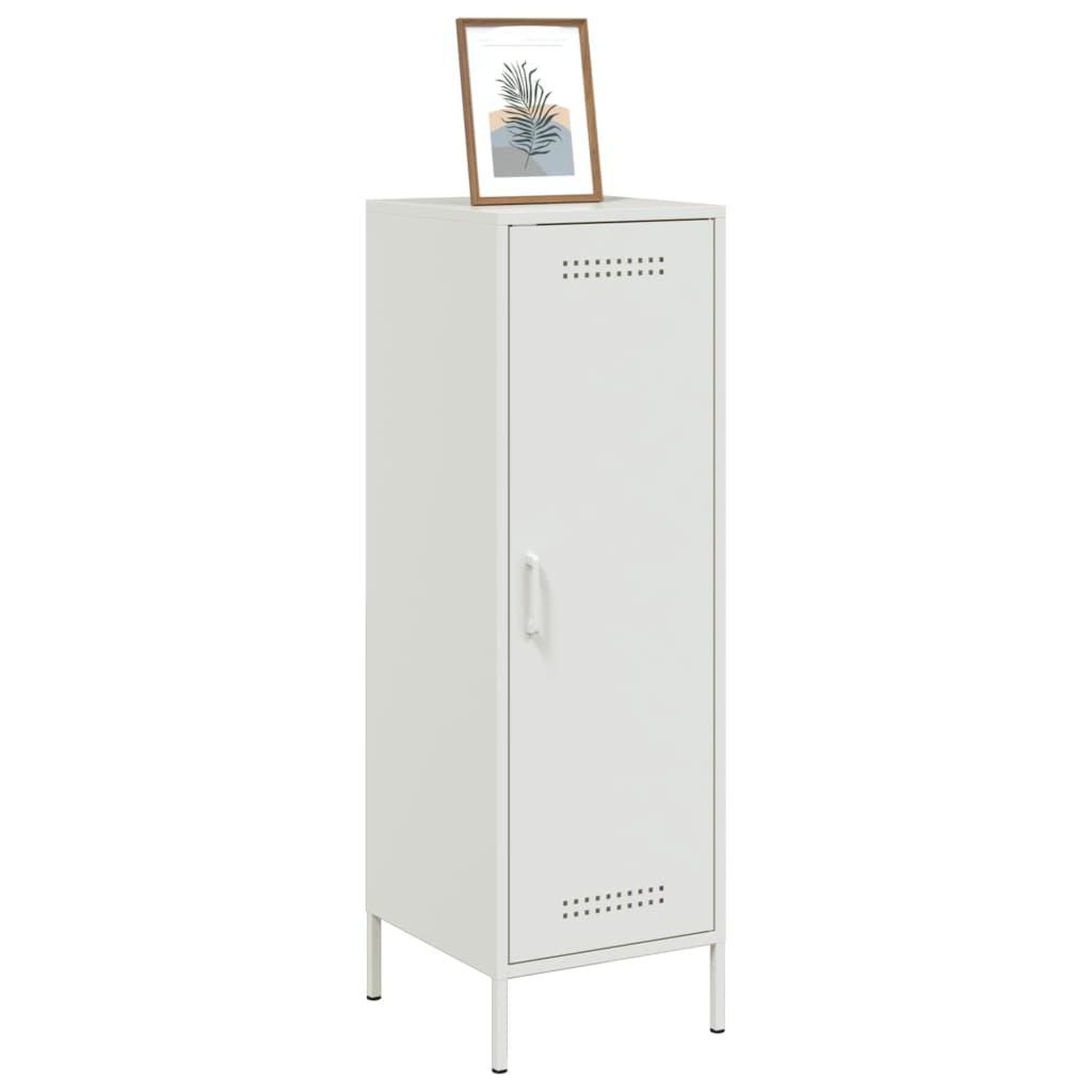 Voir la diapositive 4 : VIDAXL Buffet haut blanc 36x39x113 cm acier
