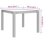 Voir la diapositive 6 : VIDAXL Ensemble a manger d'exterieur 3pcs coussins gris resine tressee