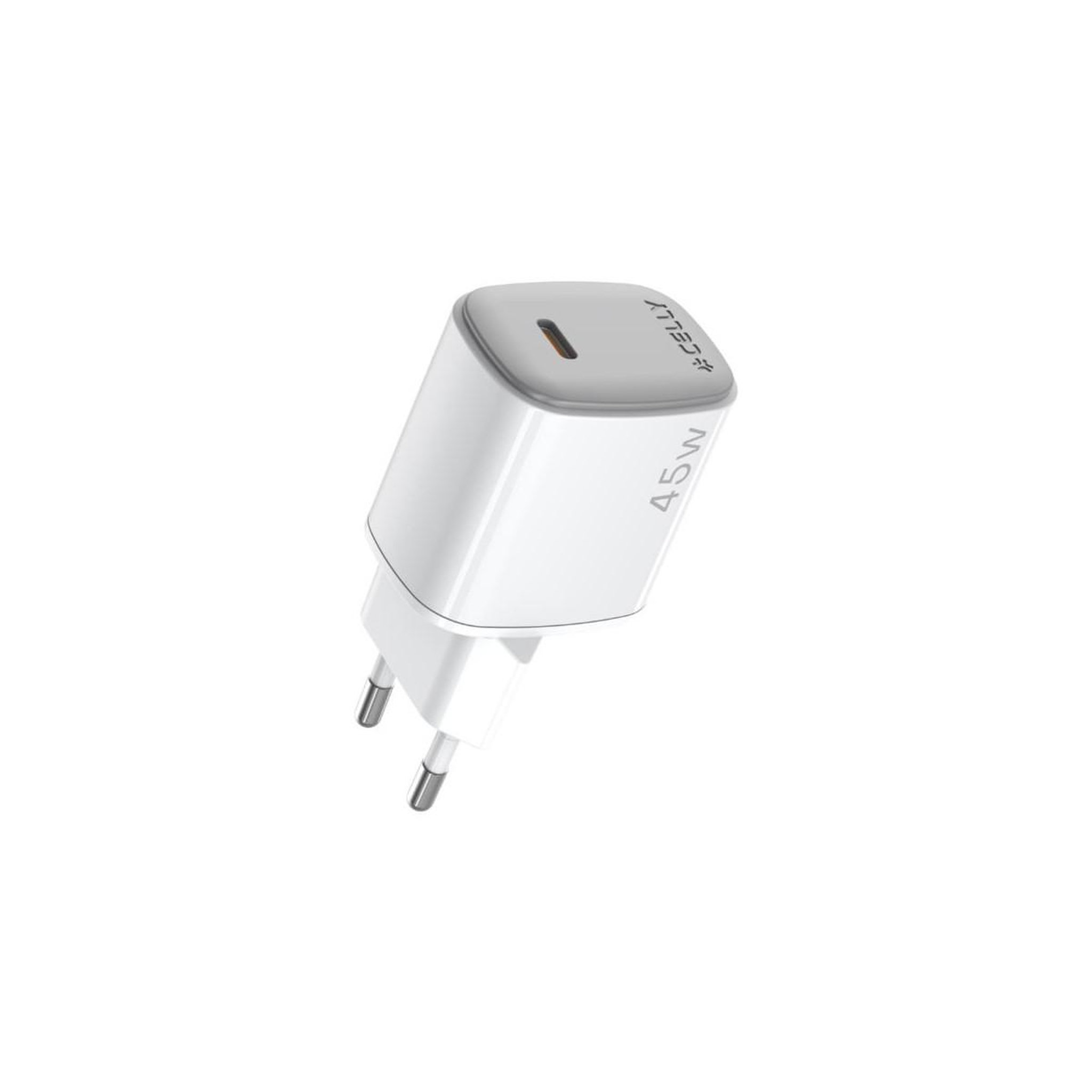 CELLY Celly UPTC1USBC45WWH chargeur d'appareils mobiles Smartphone, Tablette Blanc Secteur Charge rapide Intérieure