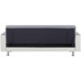 Voir la diapositive 6 : MARKET24 Canapé Droit Clic clac convertible 3 places IVANA - Tissu et PU Gris foncé et blanc - Style contemporain - L 208 x P 86 x H 80
