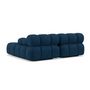 Voir la diapositive 5 : LISA DESIGN Ruby - canapé droit 4 places avec double méridienne - assise profonde - en velours texturé