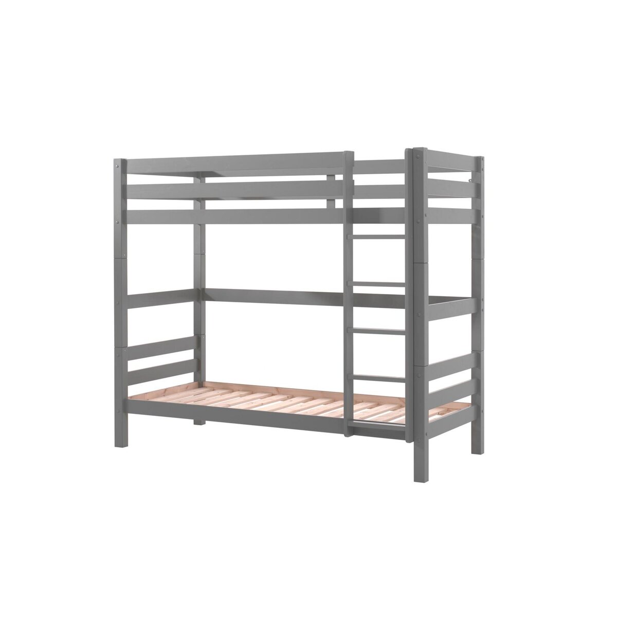 Lit superposé pin massif H180cm WOODY, séparables