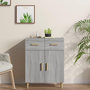 Voir la diapositive 1 : VIDAXL Buffet Sonoma gris 69,5x34x89 cm Bois d'ingenierie