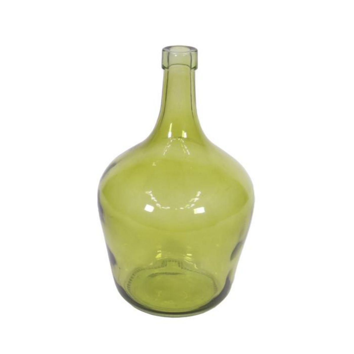 Paris Prix Lot de 2 Vases en Verre  Bonbonne  25cm Vert