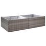Voir la diapositive 2 : VIDAXL Jardiniere Gris 157x80x40 cm Resine tressee