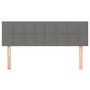 Voir la diapositive 4 : VIDAXL Tete de lit a LED Gris fonce 144x5x78/88 cm Tissu