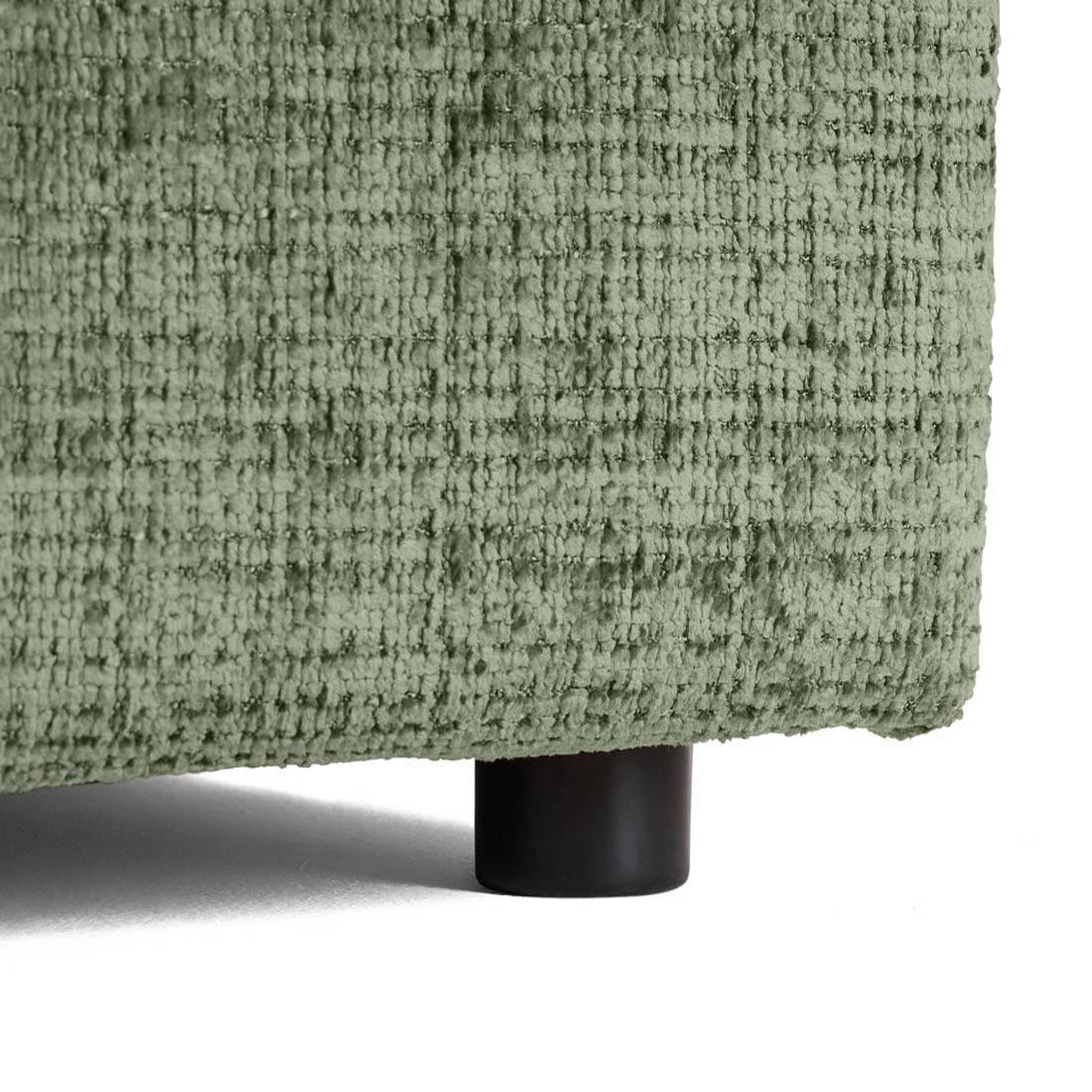 Voir la diapositive 5 : BEST MOBILIER Collins - canapé droit 4 places avec double méridienne - assise profonde - en velours texturé