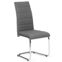 Voir la diapositive 3 : ID MARKET Lot de 4 chaises MIA en tissu gris anthracite pour salle à manger