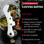 Voir la diapositive 3 : FM PROFESSIONAL Lot de 4 ouvre-boites FM Professional