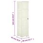 Voir la diapositive 6 : VIDAXL Armoire plastique 40x43x164 cm design bois glace a la vanille