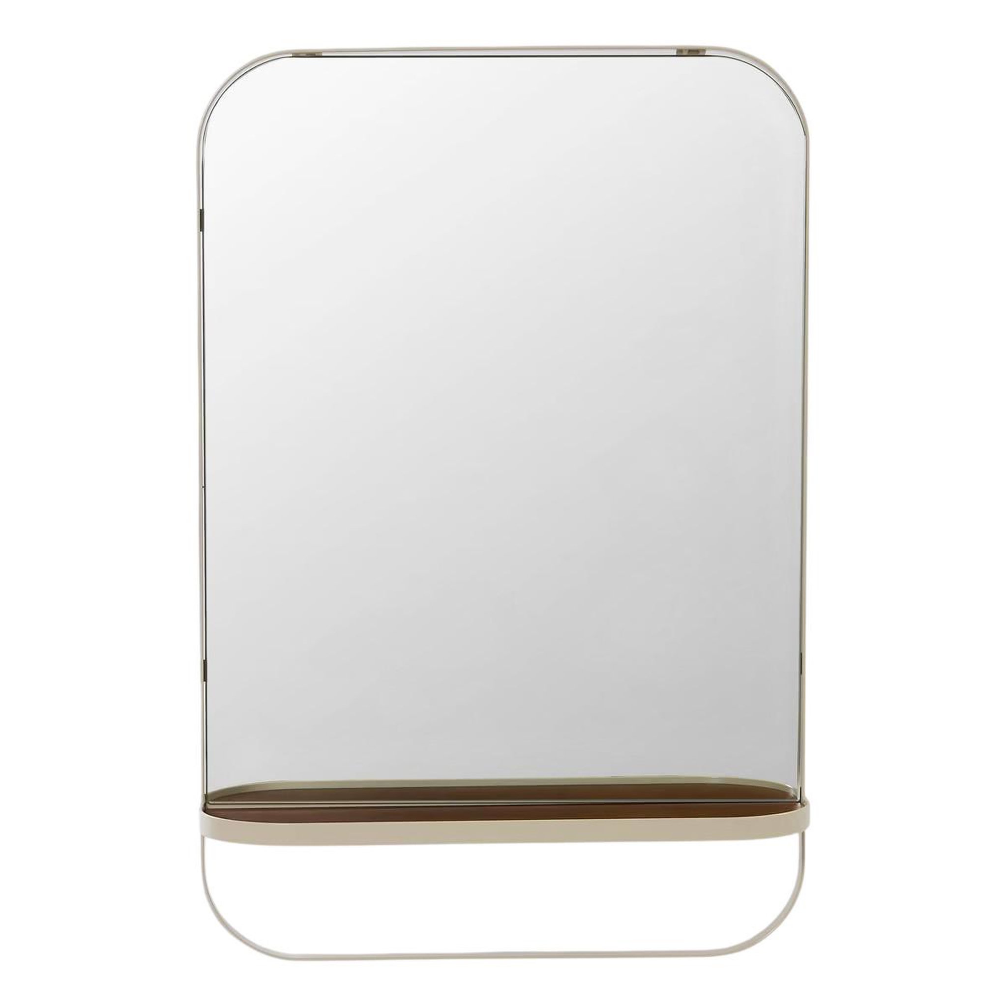 FIVE Miroir mural avec étagère  argiléo  60cm beige