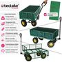 Voir la diapositive 2 : tectake Chariot de jardin et de transport avec des parois latérales rabattables vert