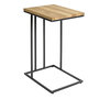 Voir la diapositive 1 : Paris Prix Table d'Appoint en Bois  Rubi  68cm Naturel & Noir