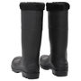 Voir la diapositive 5 : VIDAXL Bottes de pluie avec chaussettes amovibles noir taille 44 PVC