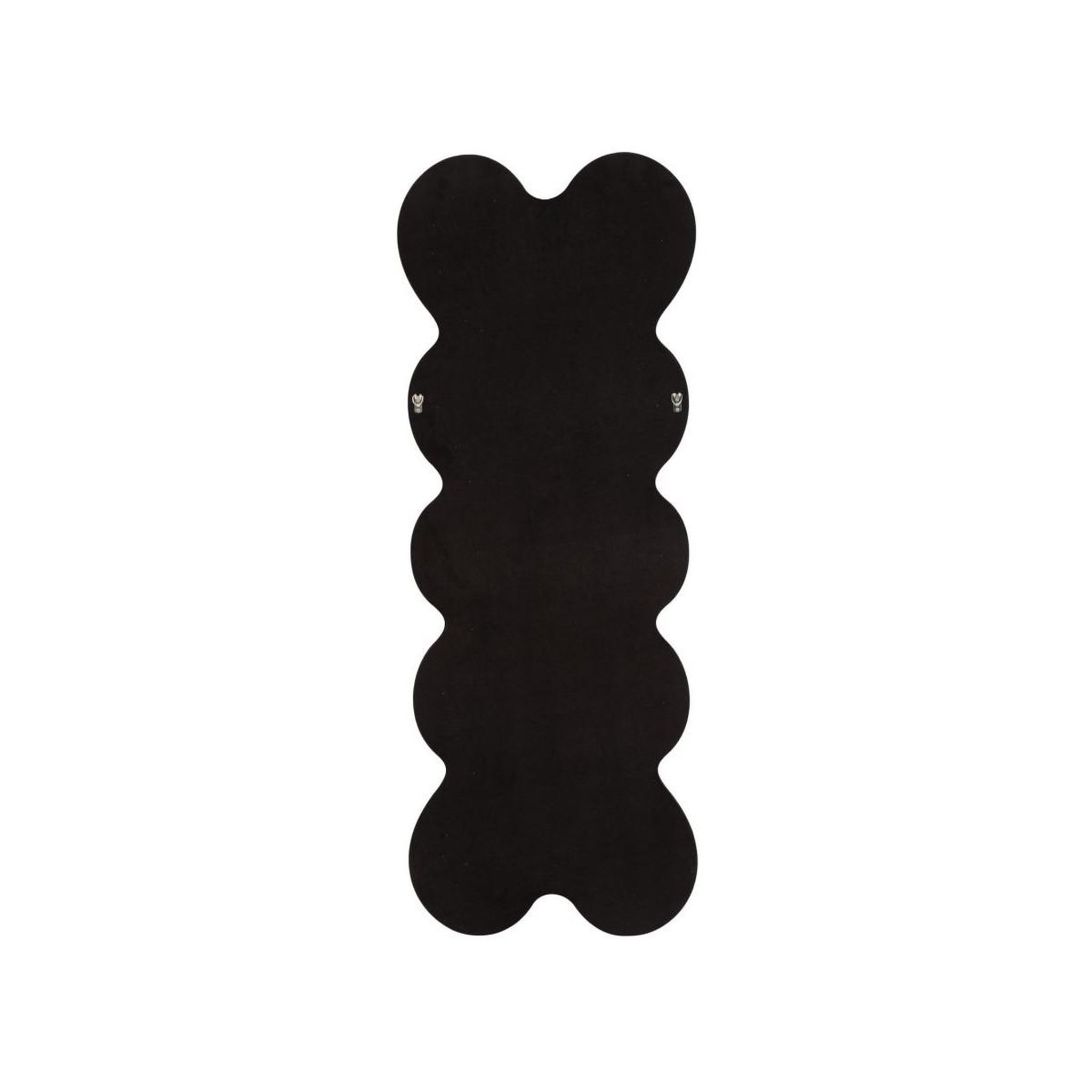 Voir la diapositive 4 : Paris Prix Miroir Mural en Velours  Monica  160cm Noir