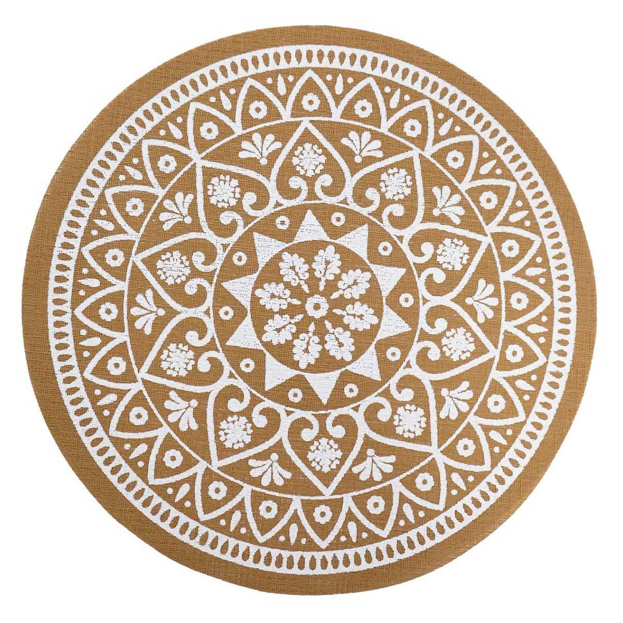 Douceur d'Intérieur Set de table rond  mandaline  38cm naturel