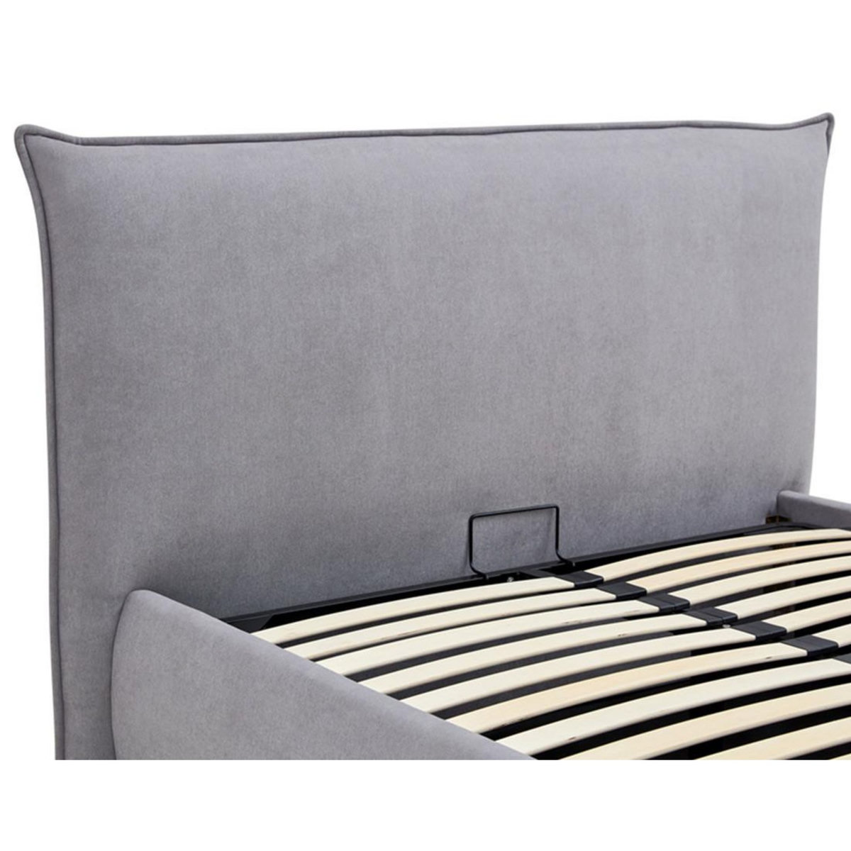 BEST MOBILIER Pola - lit coffre - 140x190 cm - sommier inclus - en tissu