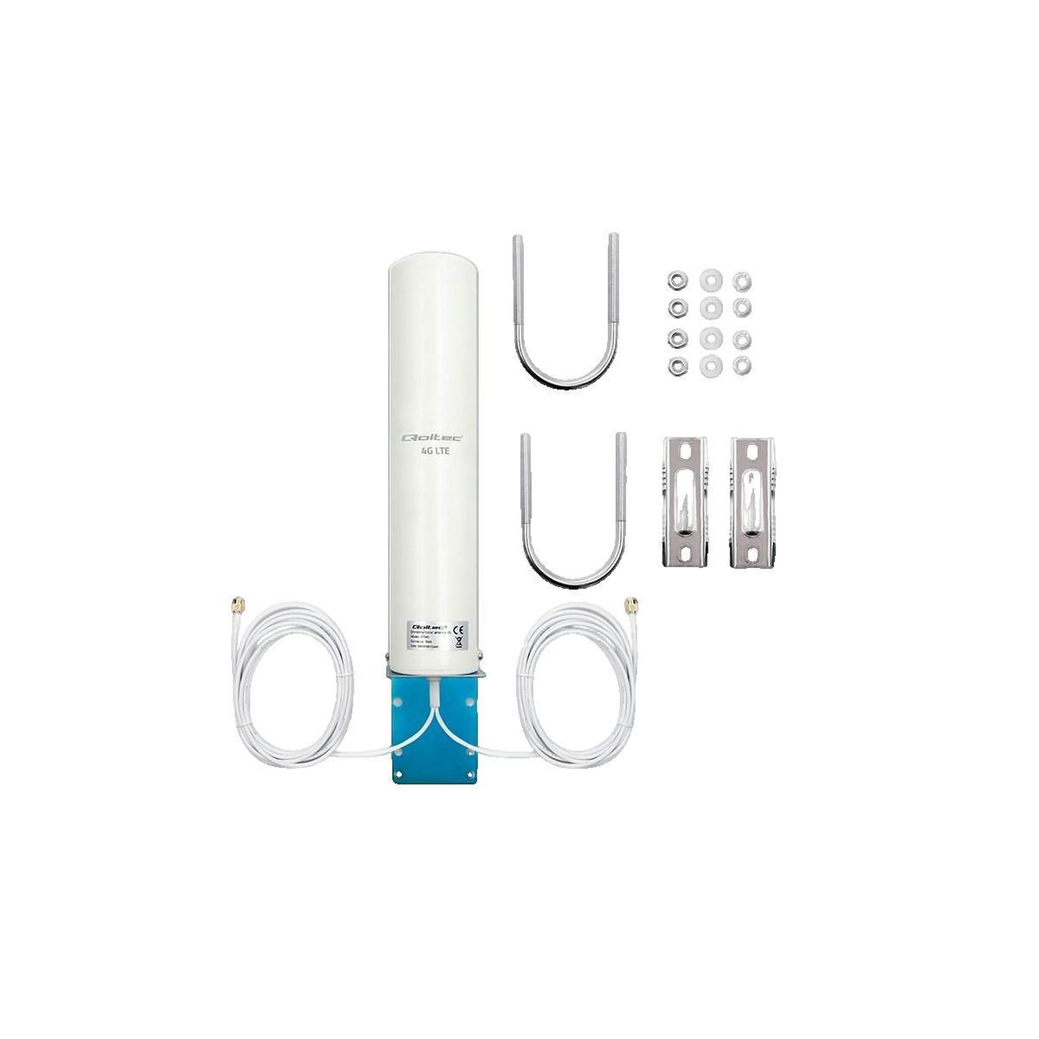 Voir la diapositive 3 : QOLTEC Antenne Omnidirectionnelle Qoltec 4G LTE 12 dBi