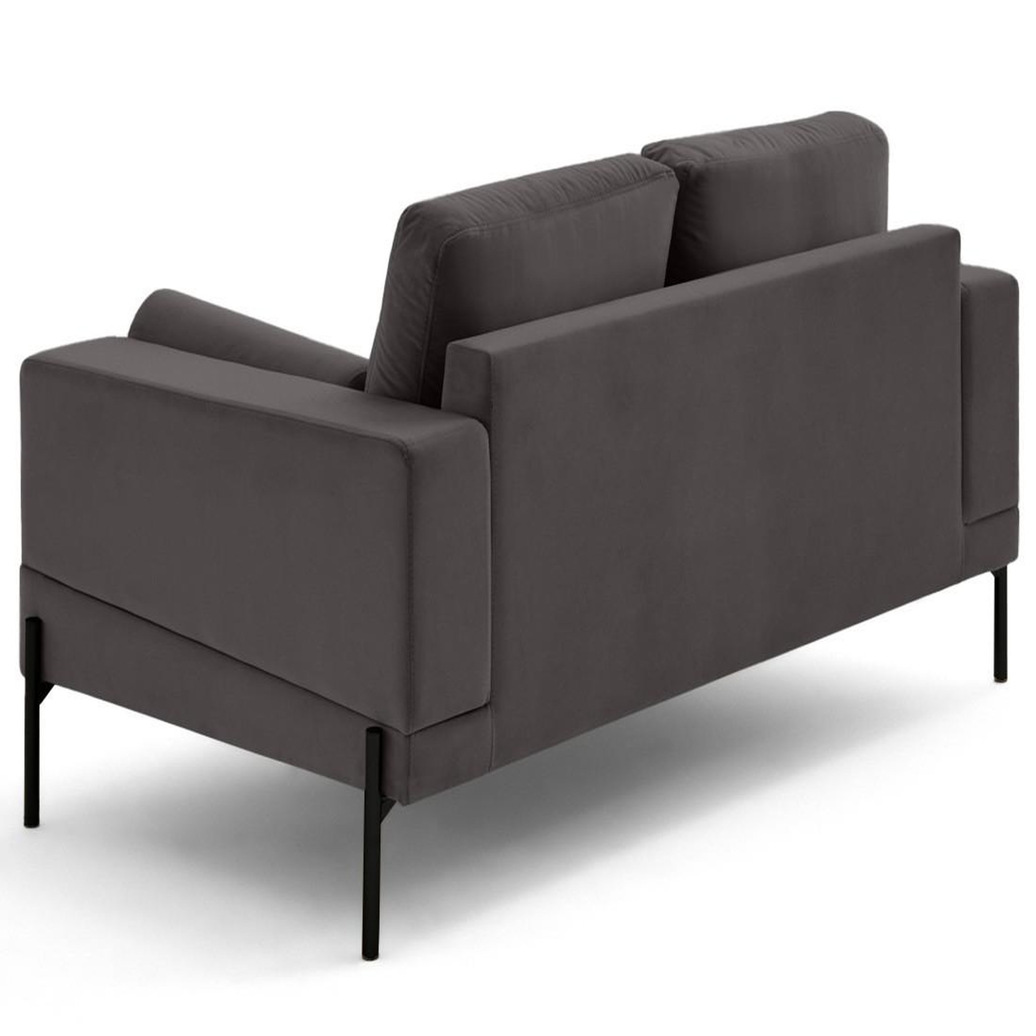 Voir la diapositive 6 : LISA DESIGN Isaure - canapé droit 2 places en velours