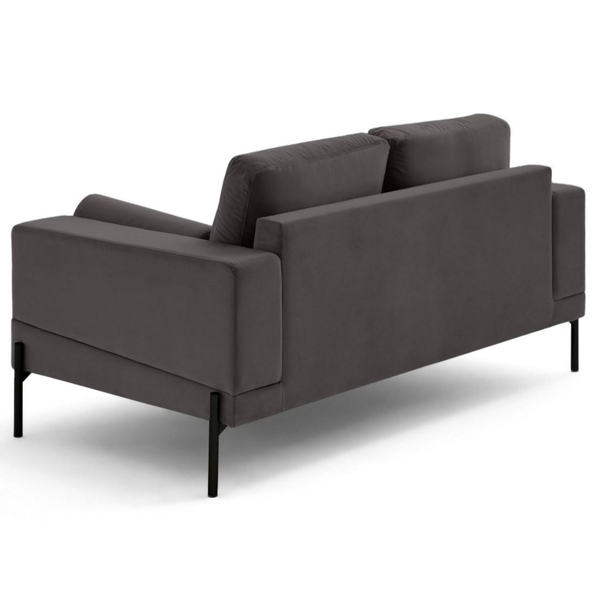 LISA DESIGN Isaure - canapé droit 2 places en velours