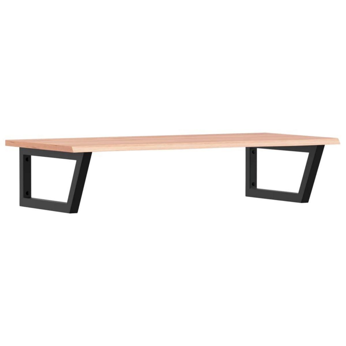 VIDAXL Etagere de vasque murale acier et bois de chene massif