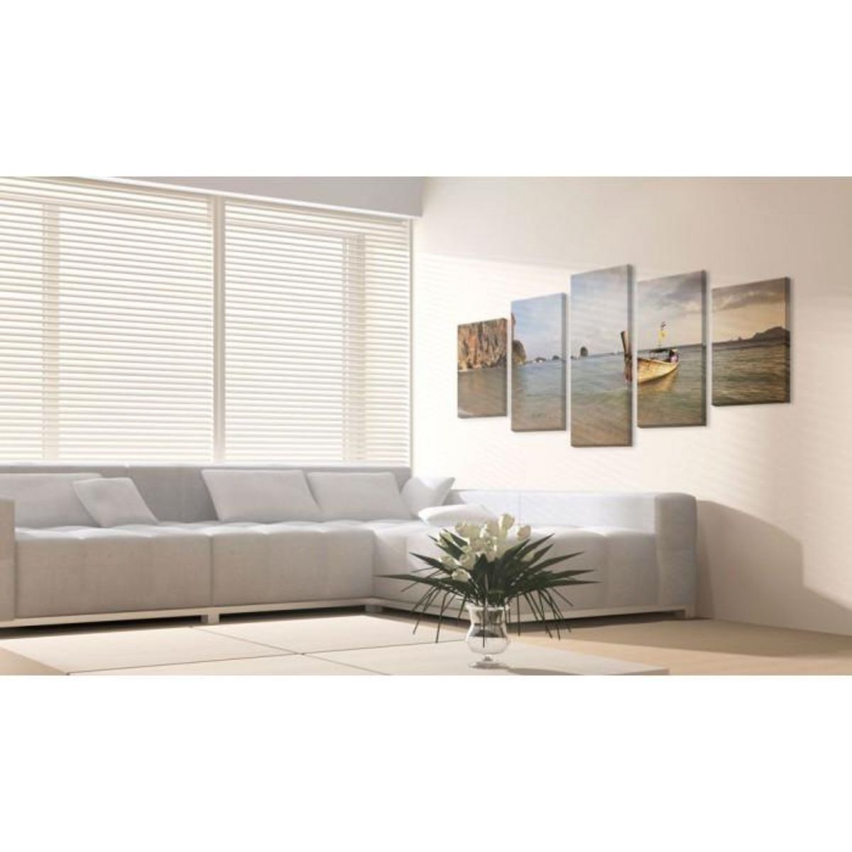 Paris Prix Tableau Imprimé  Bateau au Bord de la Mer