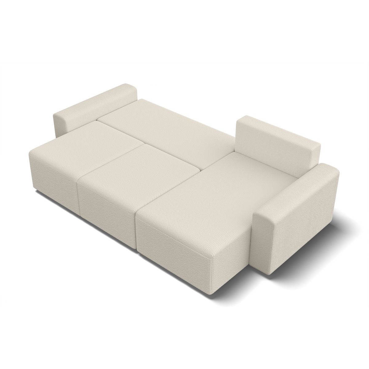 Canapé d'angle convertible et réversible velours côtelé JOY