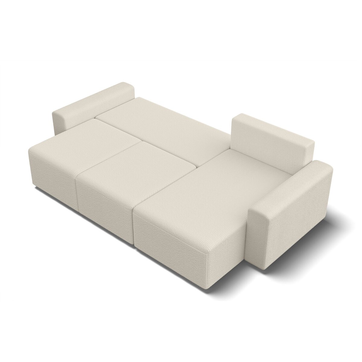 Canapé d'angle convertible et réversible velours côtelé JOY