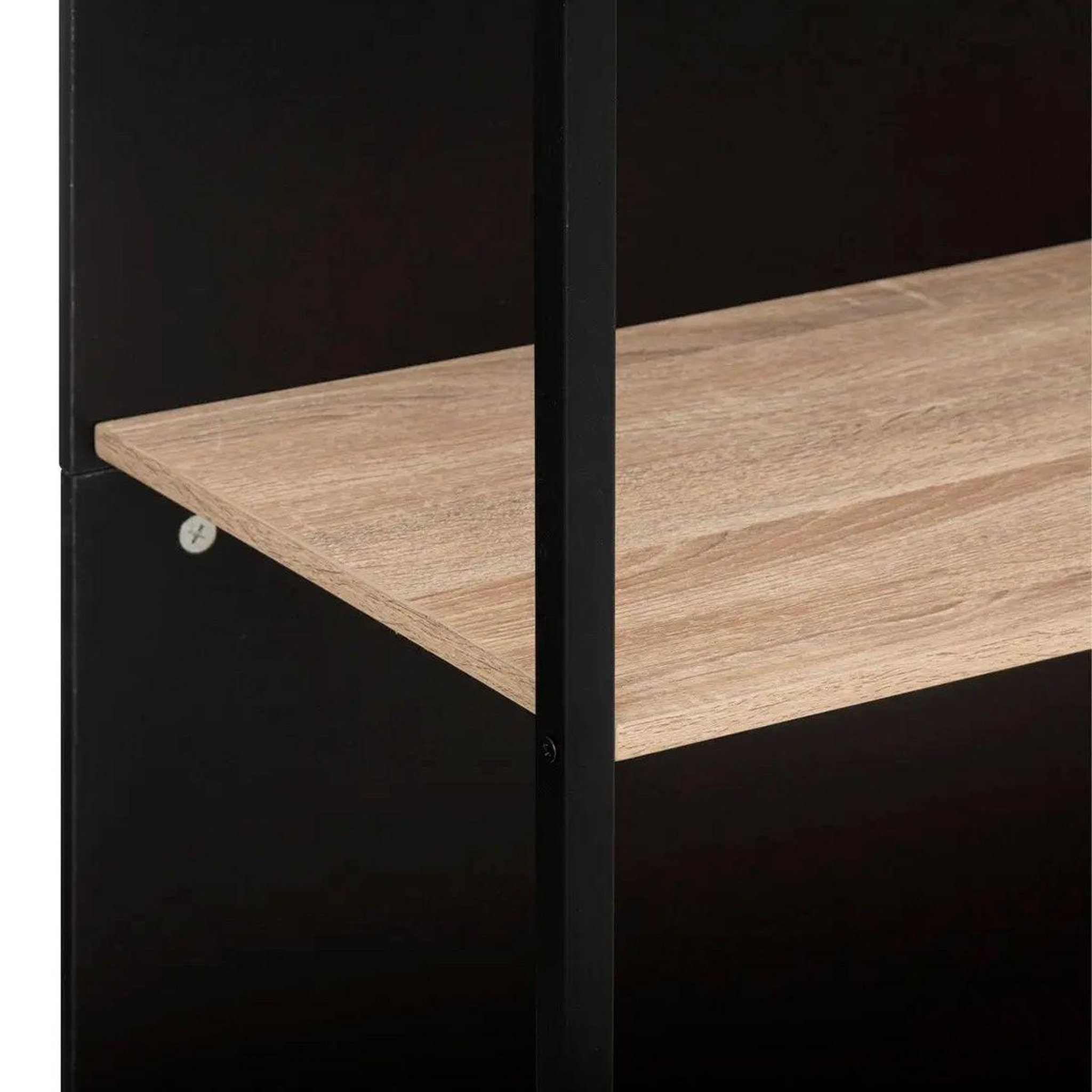 Voir la diapositive 3 : FIVE Ilot de cuisine design  aliaj  115cm naturel & noir