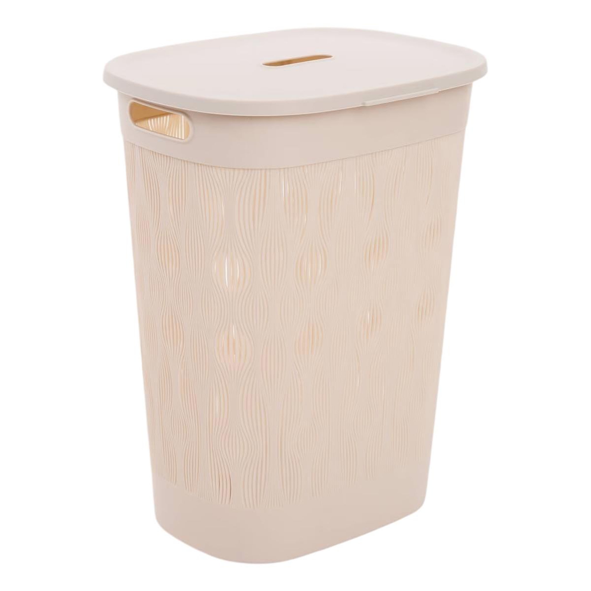 FIVE Panier à linge design  leaf  58l beige