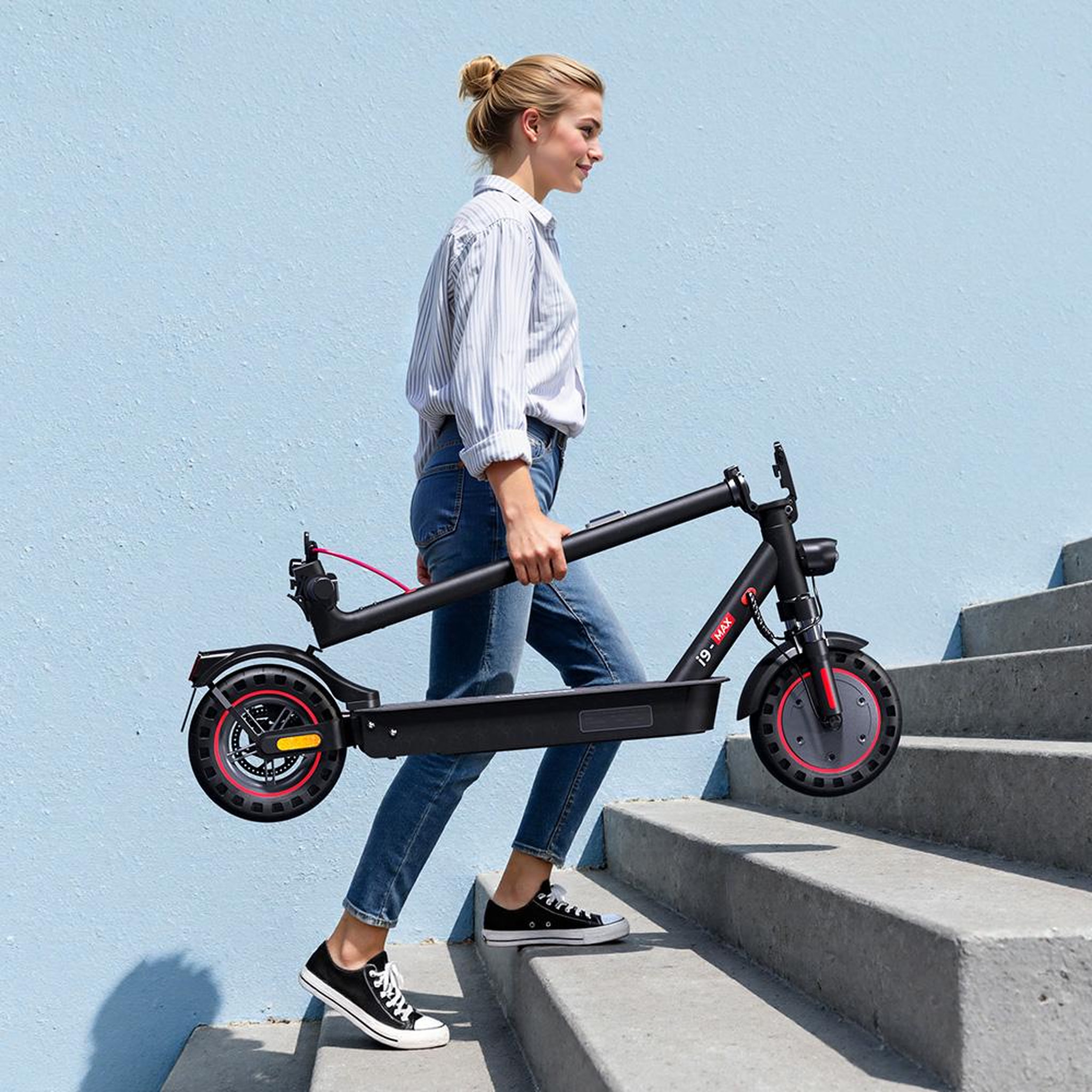 Voir la diapositive 5 : ISCOOTER Trottinette électrique iscooter i9 max, 36v 500w 10ah, 10 , noir