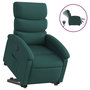 Voir la diapositive 2 : VIDAXL Fauteuil inclinable electrique vert fonce tissu