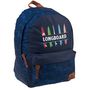 Voir la diapositive 1 : LONGBOARD Sac à dos 1 compartiment Imprimé bleu LONGBOARD
