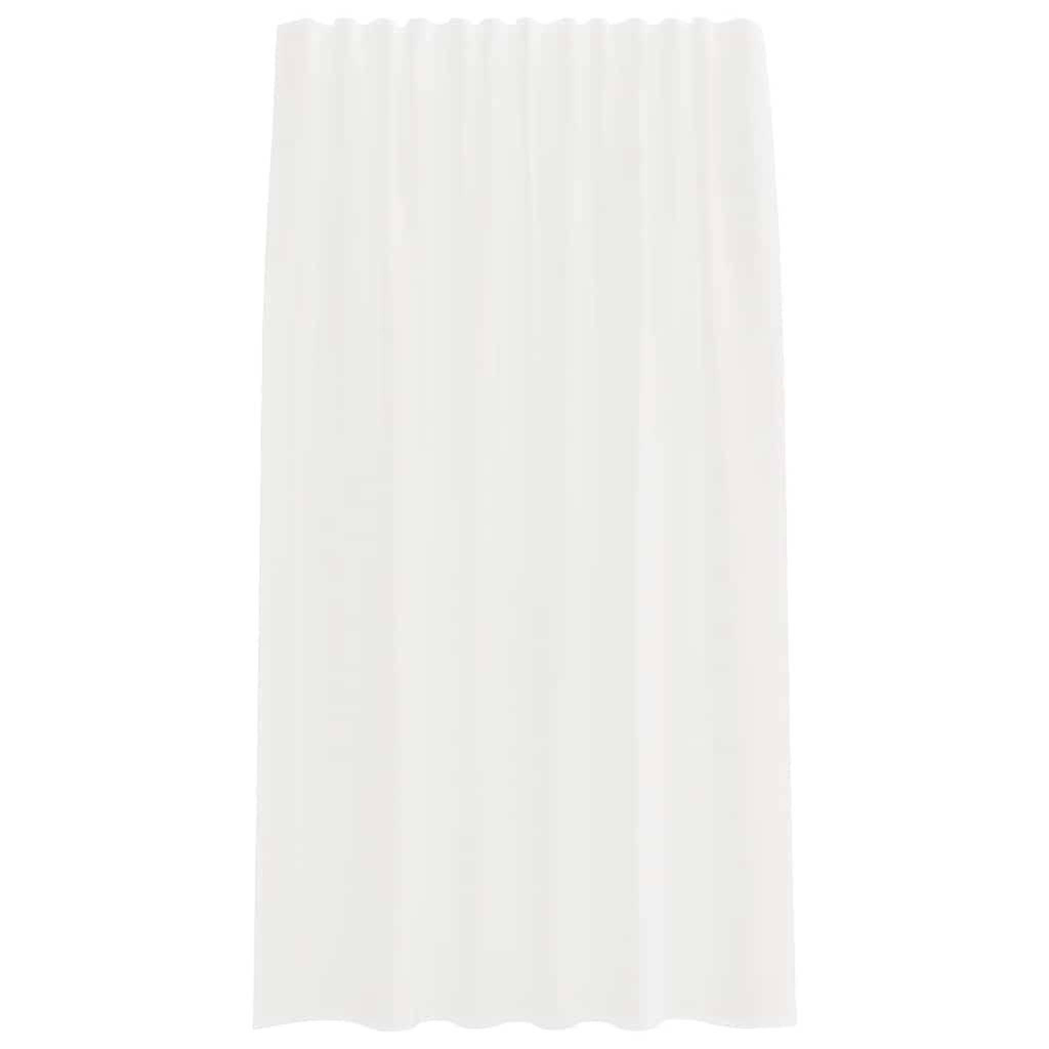 Voir la diapositive 4 : VIDAXL Rideaux en voile avec boucles 2 pcs blanc 140x175 cm