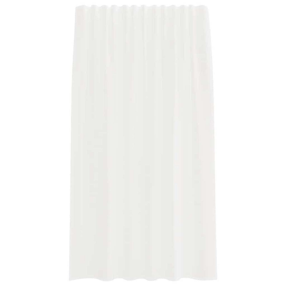 VIDAXL Rideaux en voile avec boucles 2 pcs blanc 140x175 cm