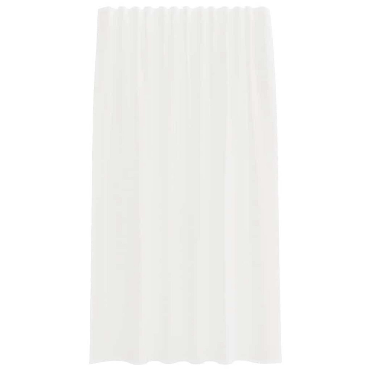 VIDAXL Rideaux en voile avec boucles 2 pcs blanc 140x175 cm