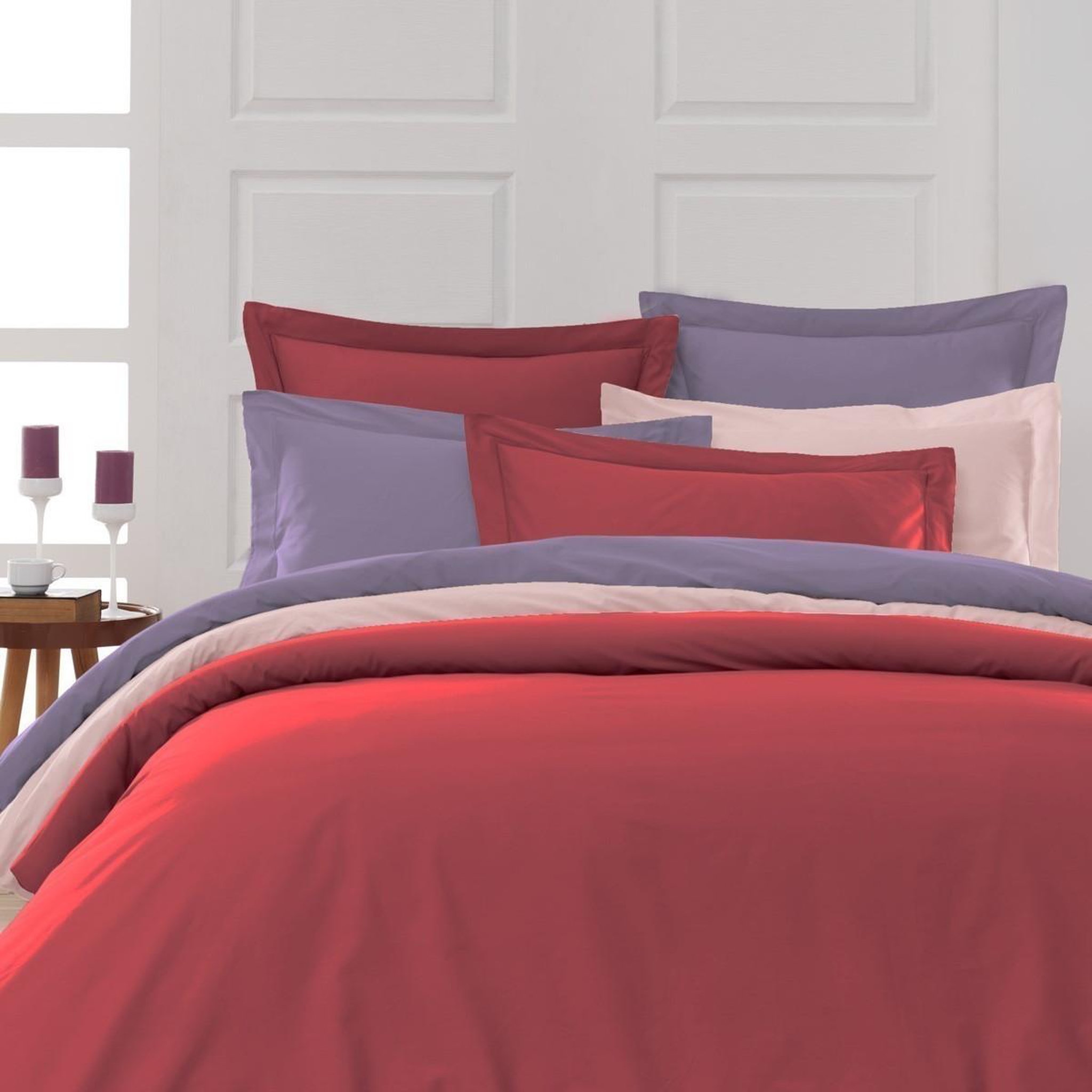 Voir la diapositive 5 : Sensei Maison Drap plat en percale de coton SOFT PERCALE