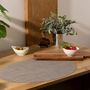 Voir la diapositive 3 : SECRET DE GOURMET Set de Table Ovale  Maoli  35x48cm Gris