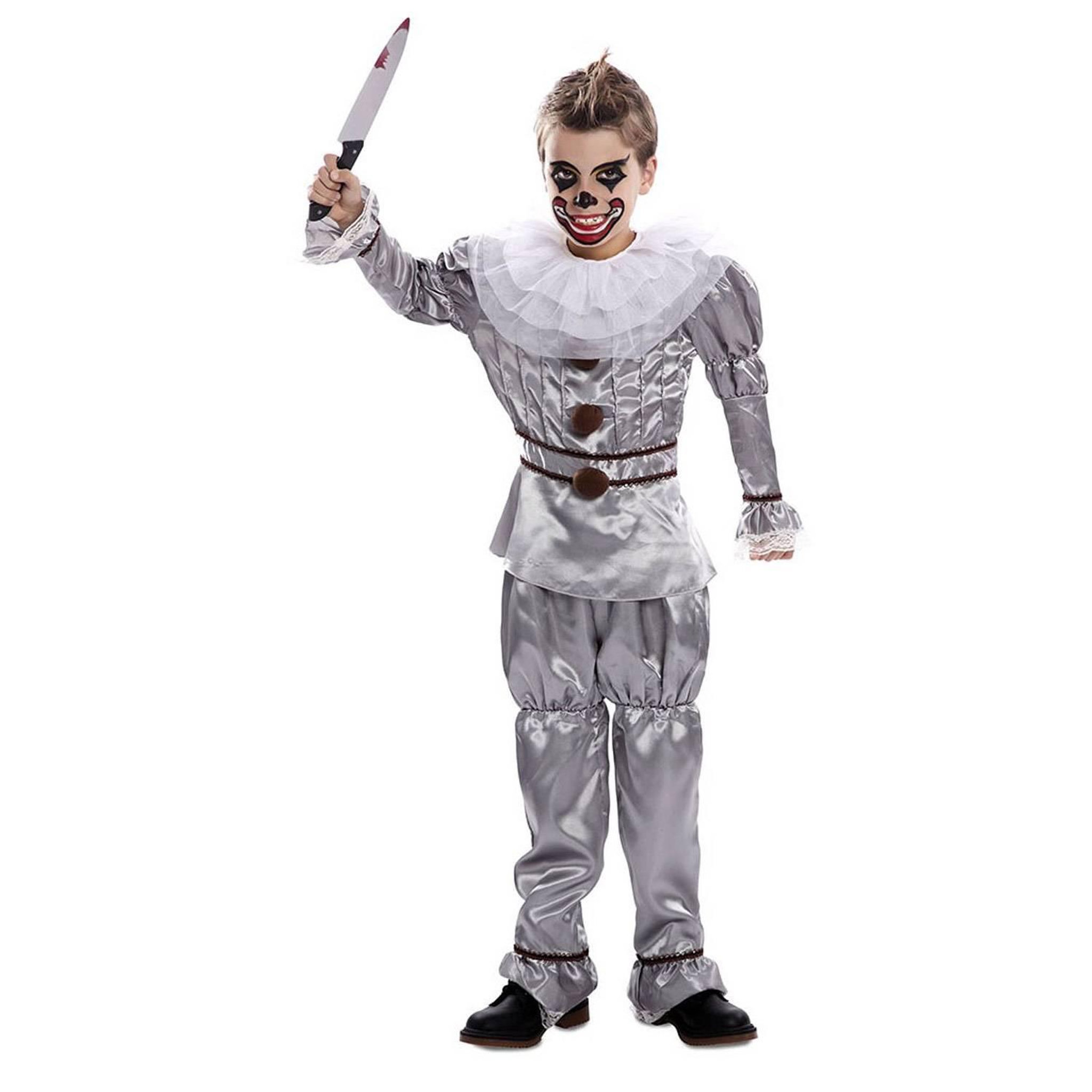 Voir la diapositive 2 : EURO CARNAVALES Déguisement Clown Diabolique - Enfant - 7/9 ans (122 à 134 cm)