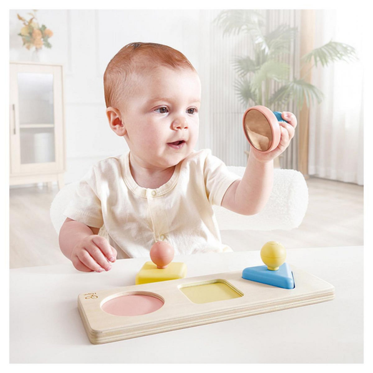 Hape Puzzle Montessori de tri de formes en riz japonais – Éducatif et sans BPA