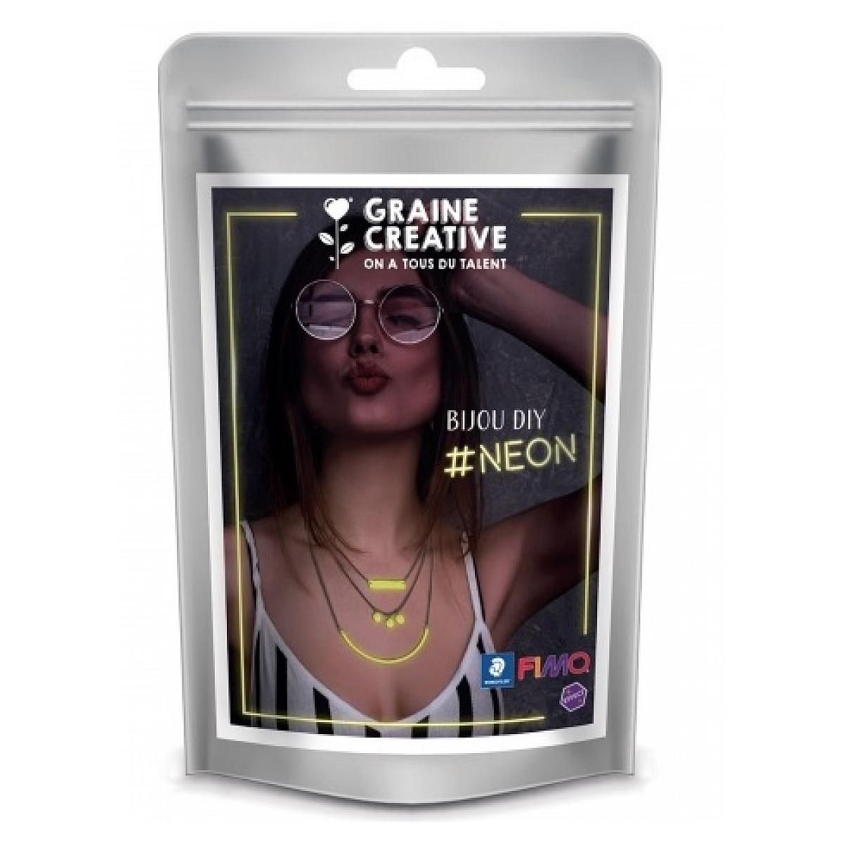 Fimo Kit  neon collier multi rangs