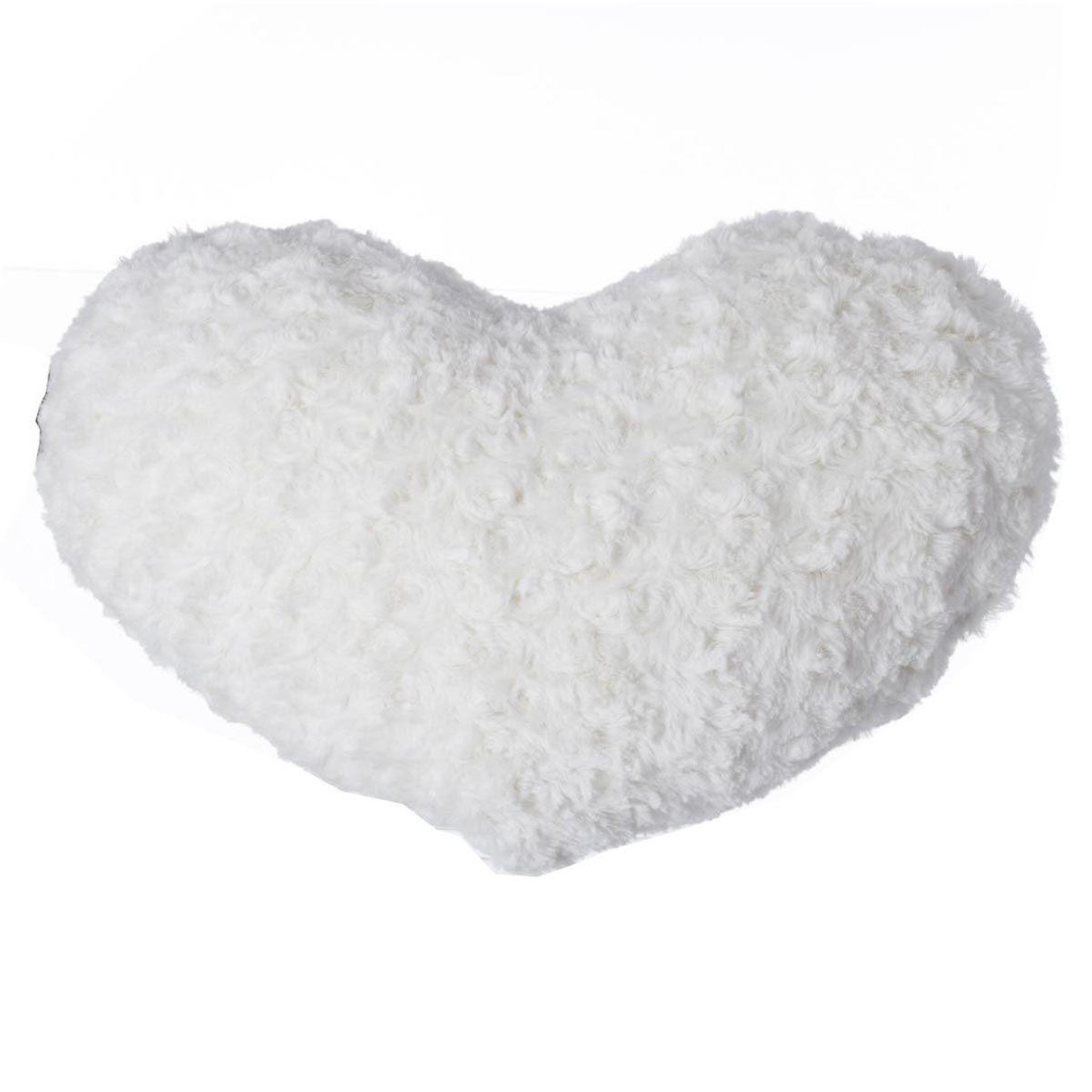 ATMOSPHERA Coussin Coeur  Bouclée  28x36cm Écru