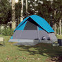 Voir la diapositive 3 : VIDAXL Tente de camping a dome 3 personnes bleu impermeable
