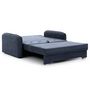 Voir la diapositive 5 : BEST MOBILIER Michelle - canapé droit 3 places convertible avec coffre en velours