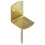 Voir la diapositive 2 : VIDAXL Supports de panneau de cloture 4 pcs Forme en L Metal galvanise