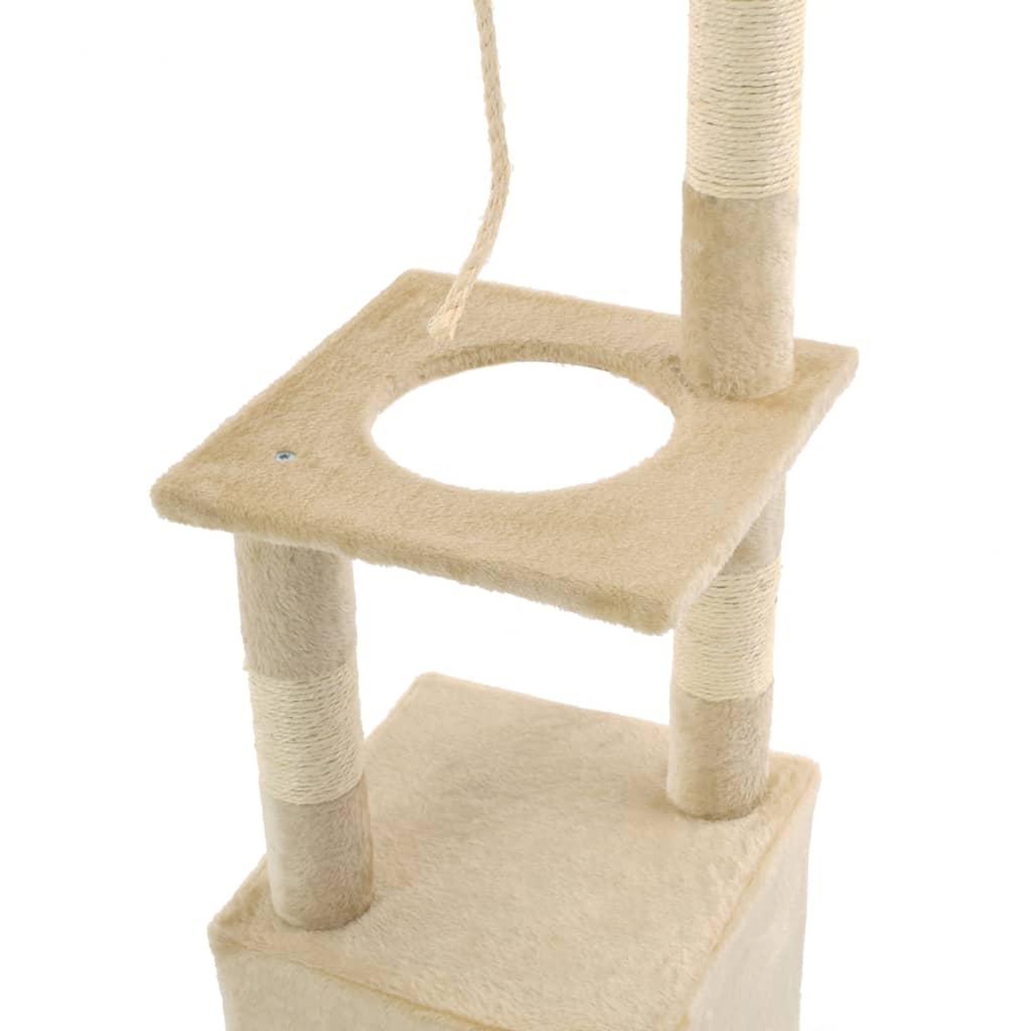 Voir la diapositive 5 : VIDAXL Arbre a chat avec griffoirs en sisal 109 cm Beige