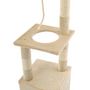 Voir la diapositive 5 : VIDAXL Arbre a chat avec griffoirs en sisal 109 cm Beige