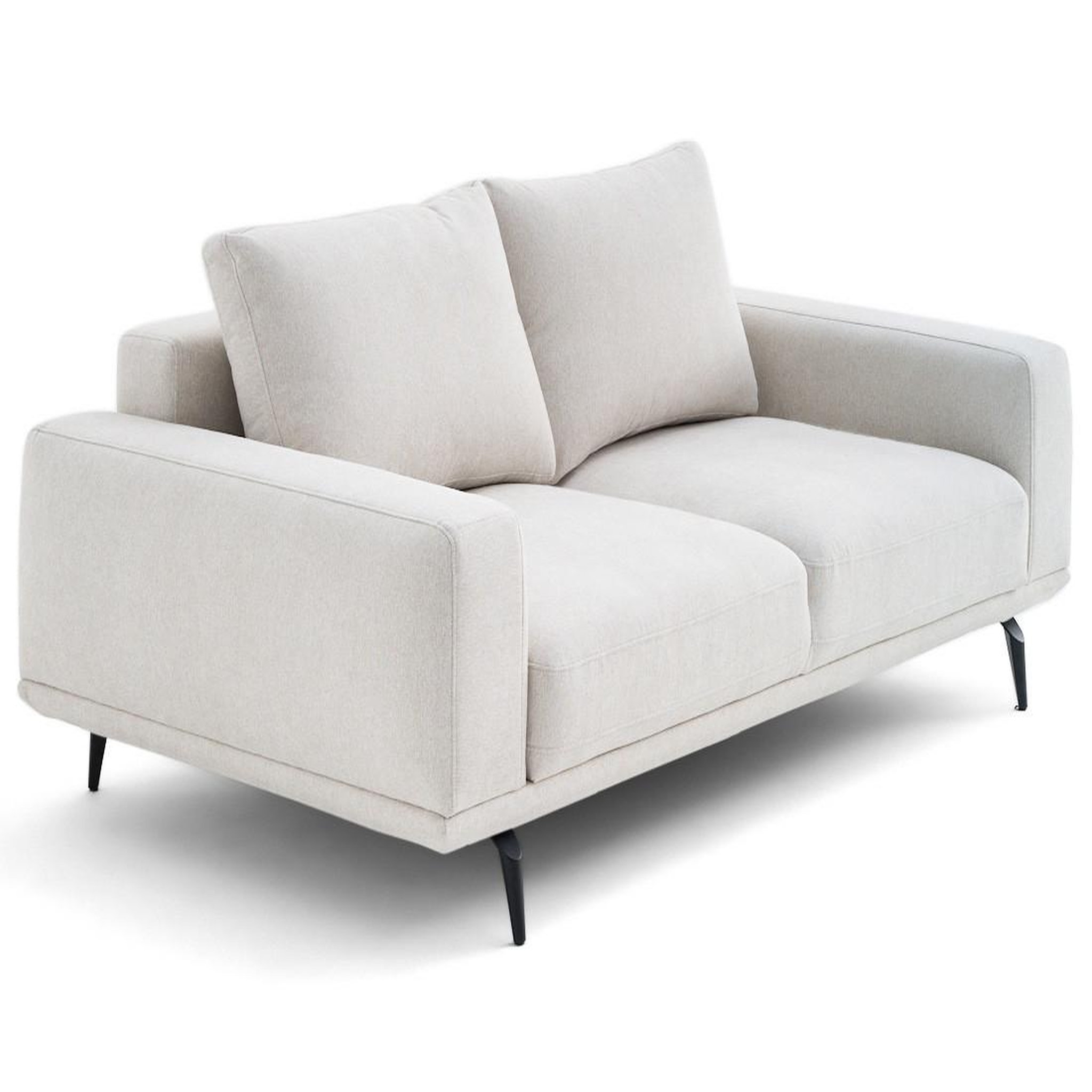 Voir la diapositive 5 : LISA DESIGN Vicence - canapé droit 2 places en tissu