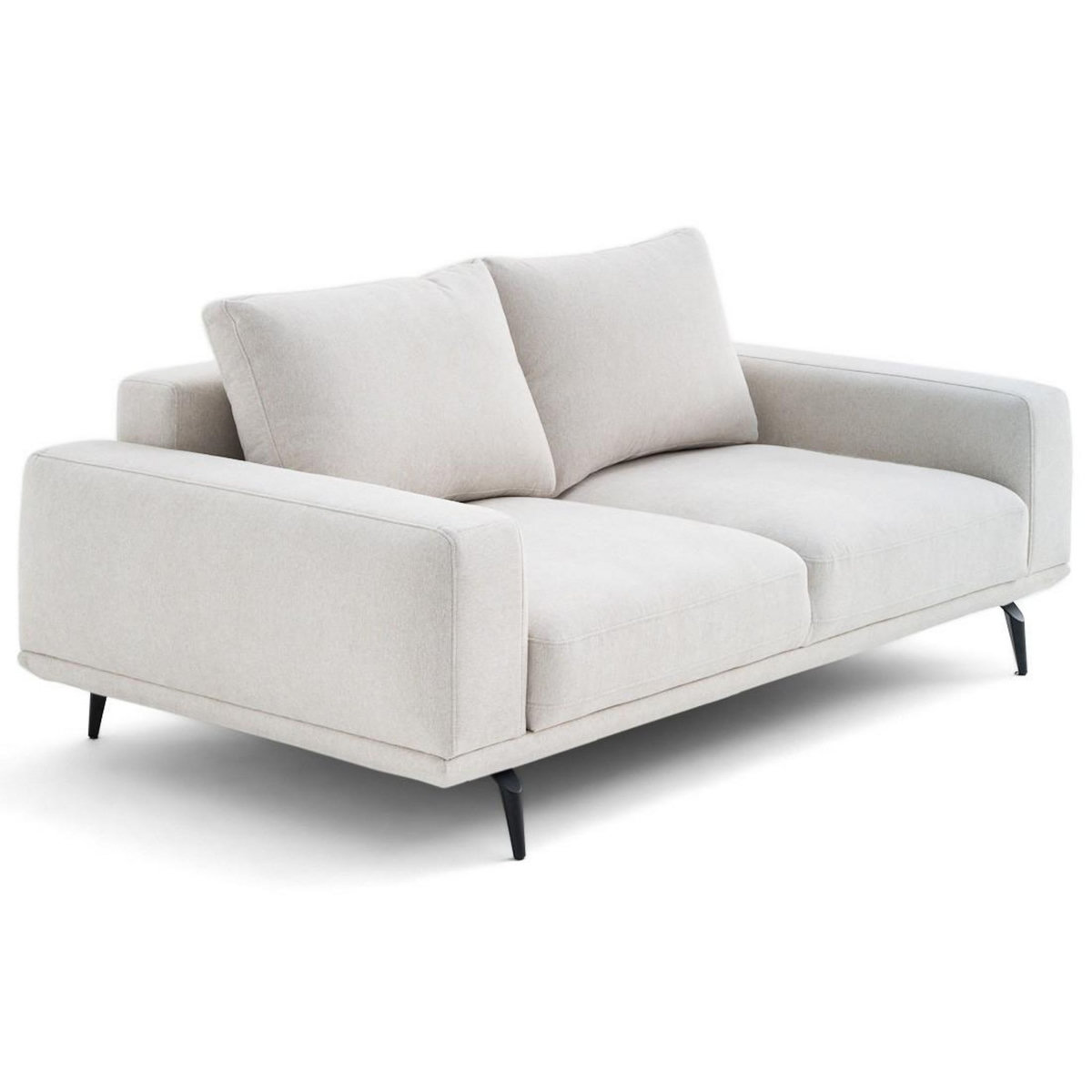 LISA DESIGN Vicence - canapé droit 2 places en tissu